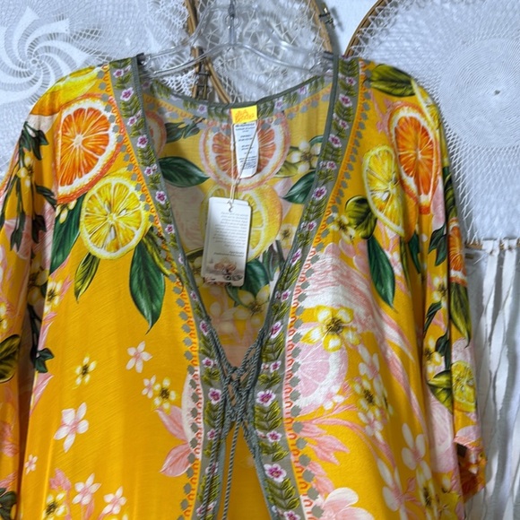 Agua Bendita Selam Vita Tunic Cover up Caftan NWT One Size - Picture 10 of 16